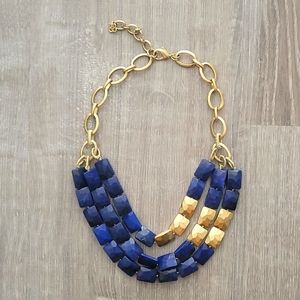 Stella & Dot Bahari Necklace- Lapis